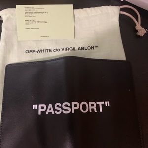 Off-White Passport/Card Holder